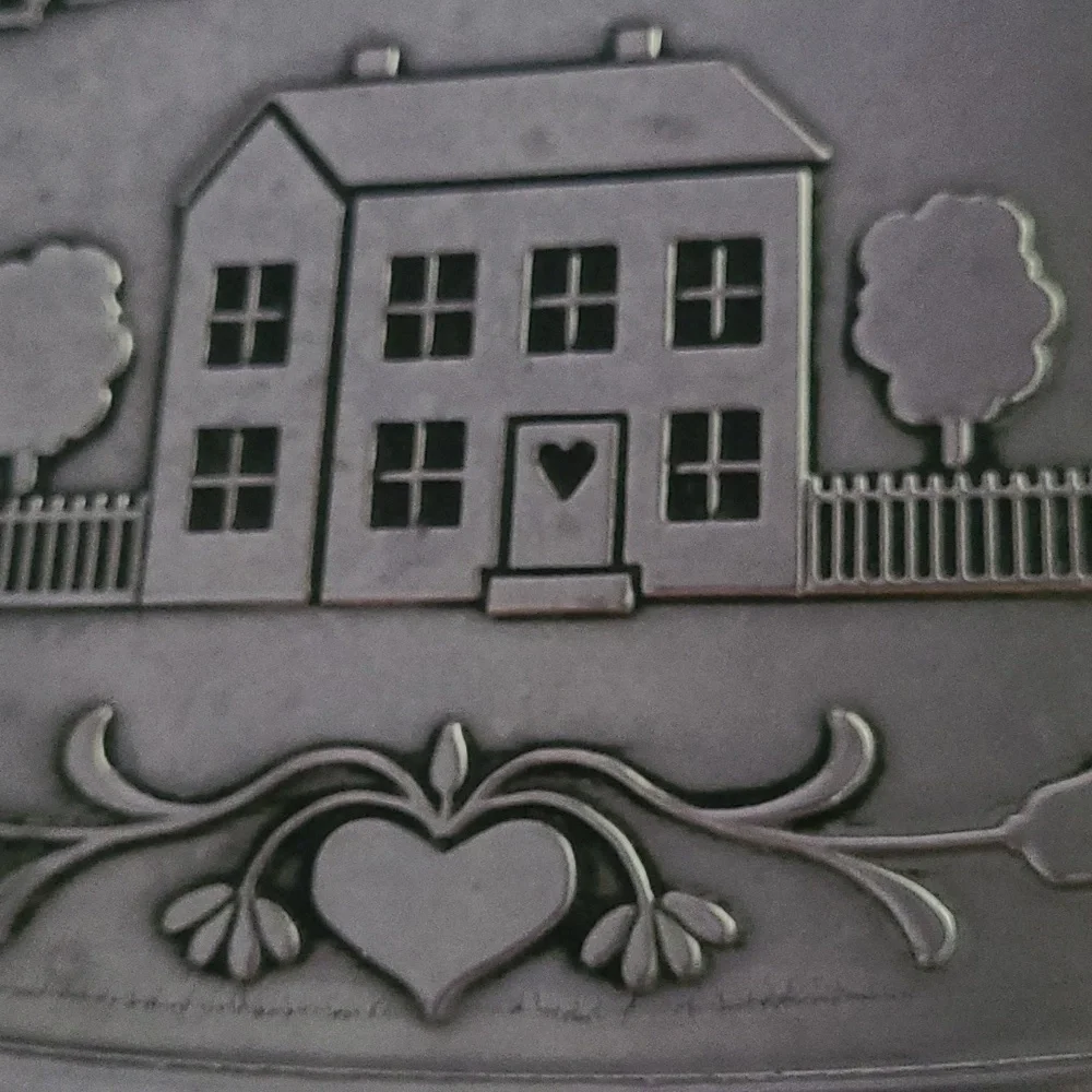 WILTON ARMETALE Bless This House Tray 11” X 7” Metal Serve ware Oven Safe